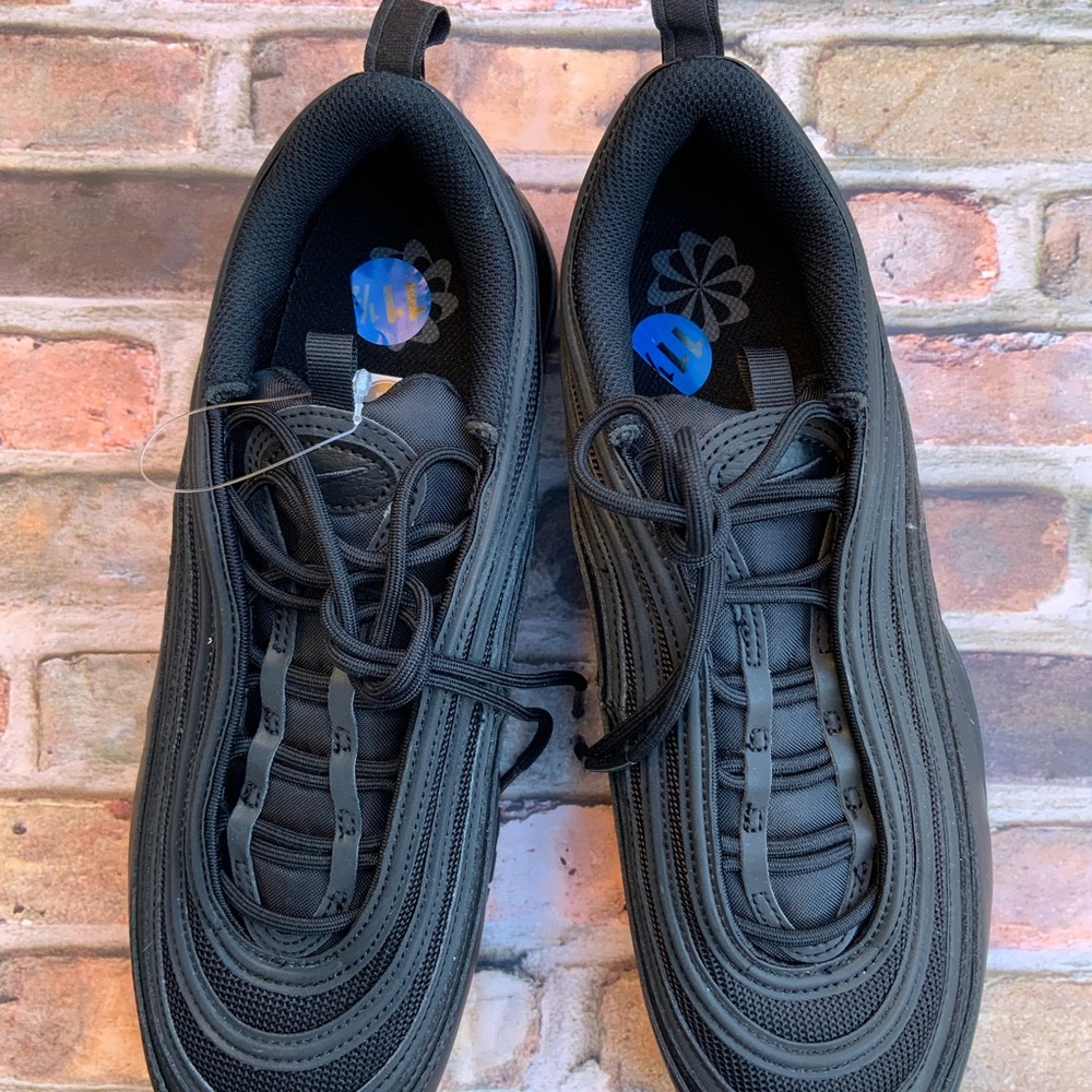 Nike Air Max 97 Sneaker in Black/Black/Dark Smoke Grey Size W11.5/M10